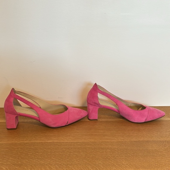 Pink Cole Han pointed low heel - suede size 7.5 - Picture 3 of 9
